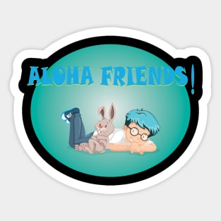 aloha friends Sticker